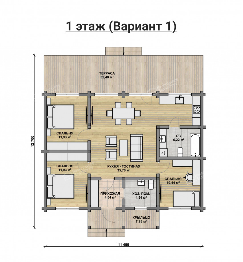 Дом из клееного бруса VZ-321